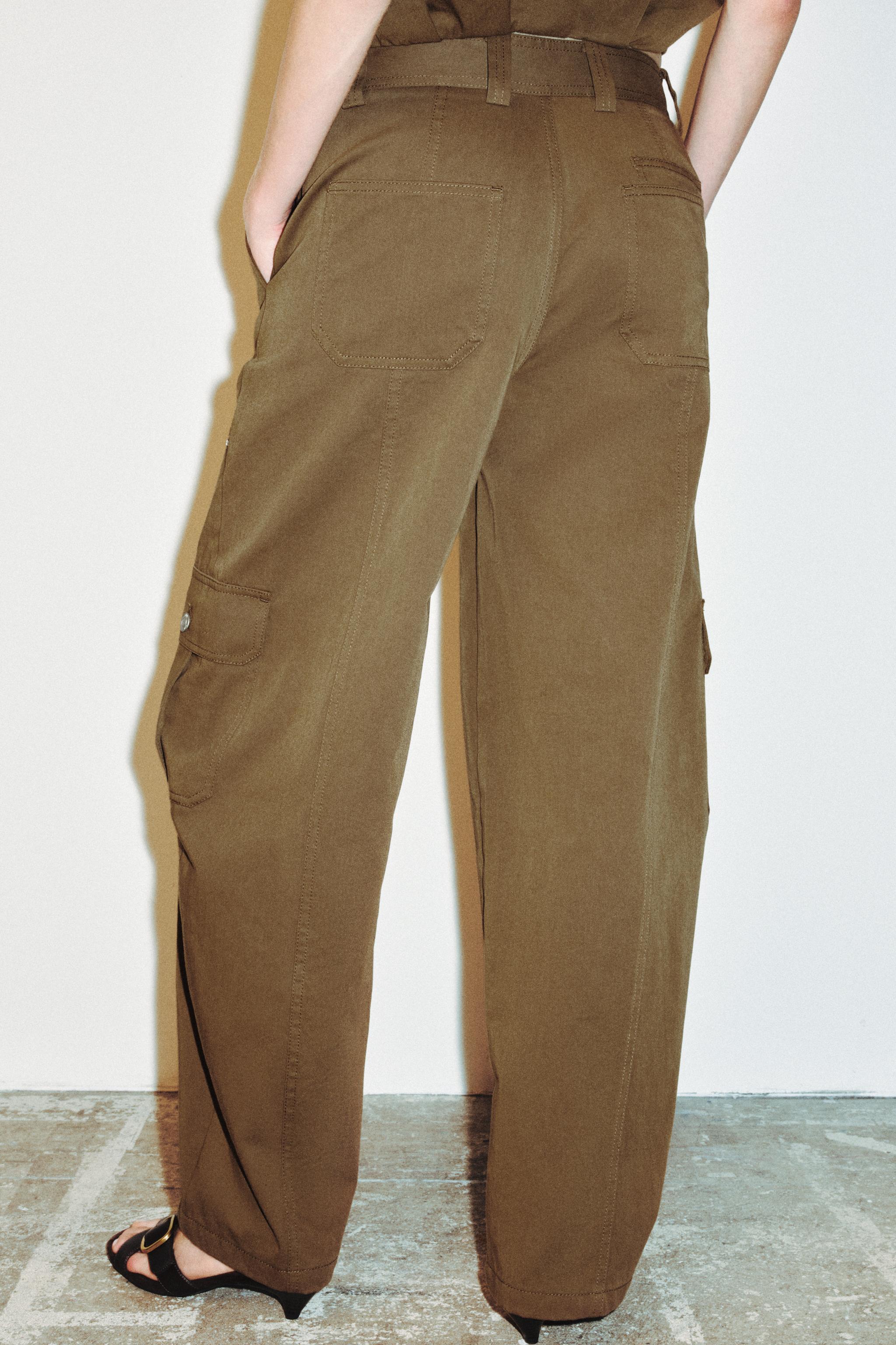 PANTALON BARREL À POCHES CARGO